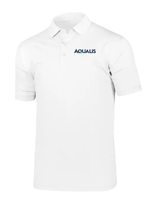 Callaway Vibrant Bright White Ventilated Polo w/AQUALIS Logo