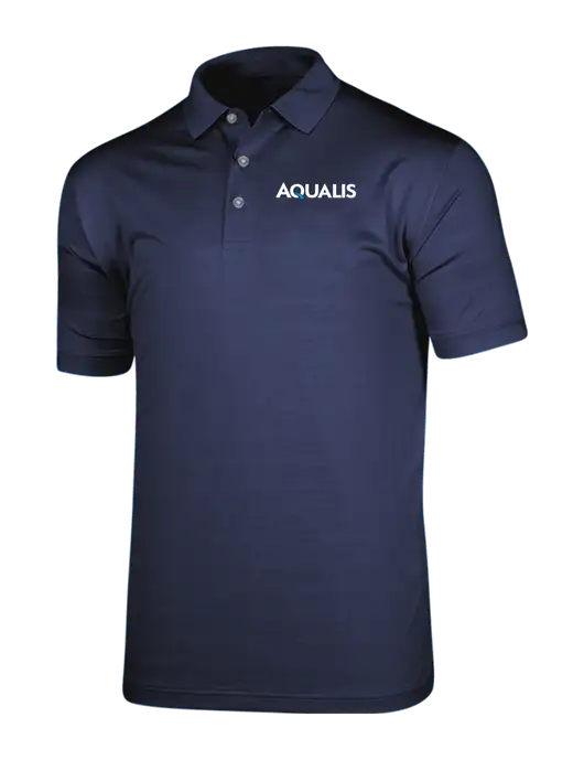 Callaway Vibrant Navy Ventilated Polo w/AQUALIS Logo