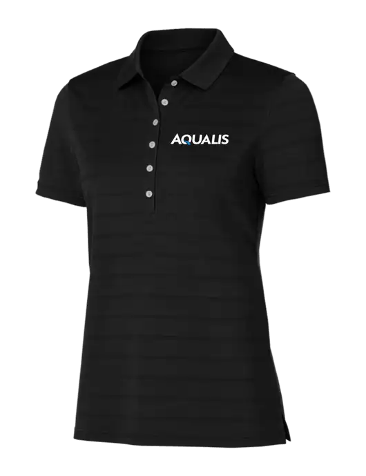 Callaway Womens Black Ventilated Polo w/AQUALIS Logo