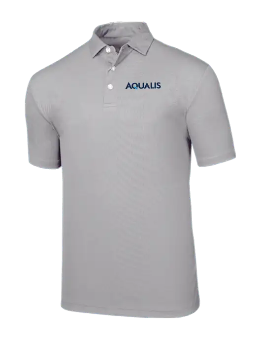 Callaway Birdseye Light Grey Polo w/AQUALIS Logo