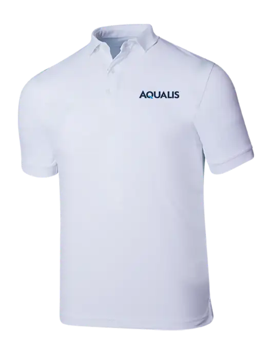 Callaway Ottoman Bright White Polo w/AQUALIS Logo