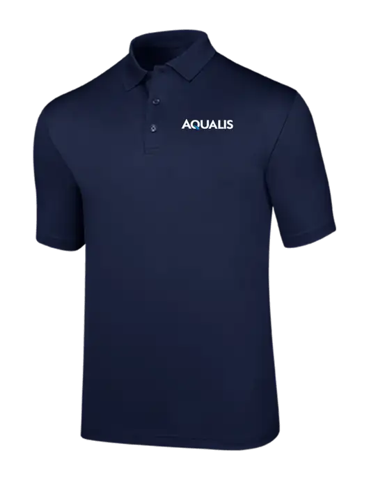 Callaway Opti-Dri Navy Chev Polo w/AQUALIS Logo