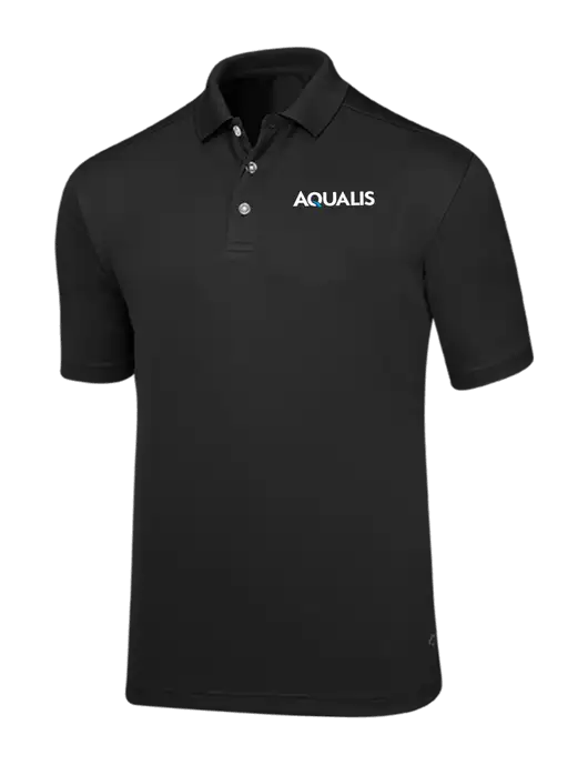Callaway Core Black Performance Polo w/AQUALIS Logo