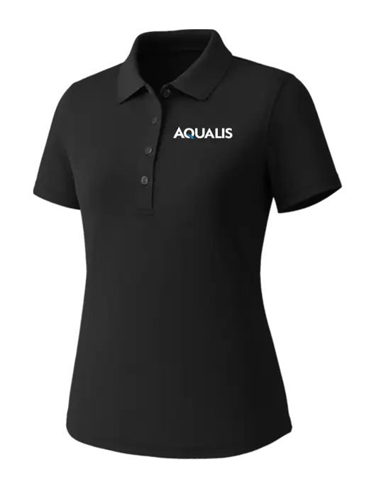 Callaway Womens Core Black Performance Polo w/AQUALIS Logo