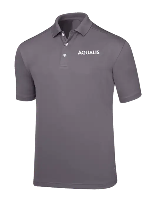 Callaway Core Medium Grey Performance Polo w/AQUALIS Logo