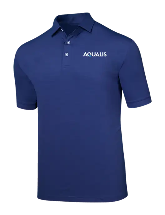Callaway Navy Fashion Tonal Polo w/AQUALIS Logo
