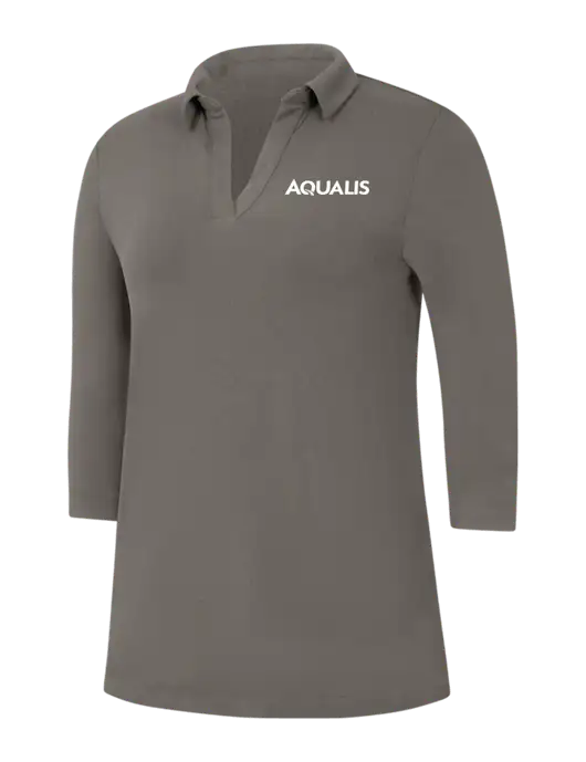 Womens Dark Grey Luxe Knit Tunic w/AQUALIS Logo