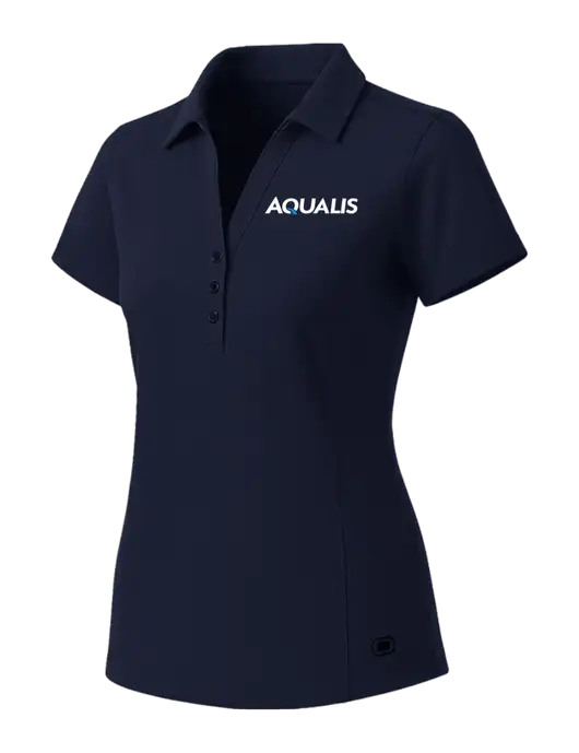 OGIO Womens Navy ONYX Polo w/AQUALIS Logo
