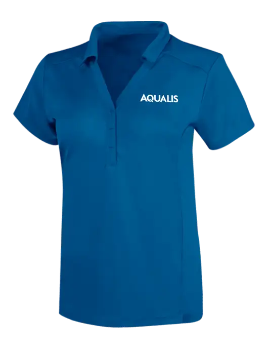 OGIO Royal Blue Womens Framework Polo w/AQUALIS Logo