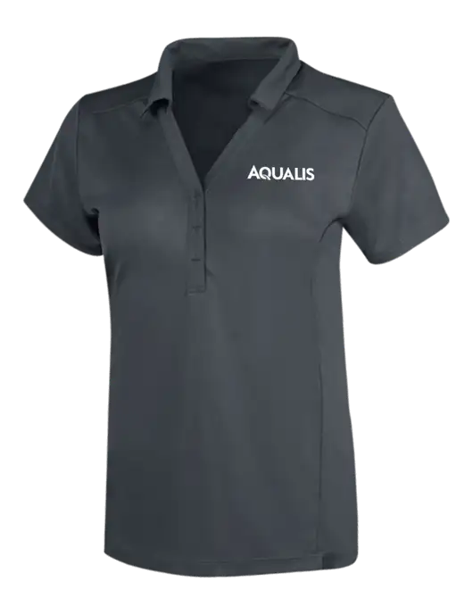OGIO Dark Grey Womens Framework Polo w/AQUALIS Logo