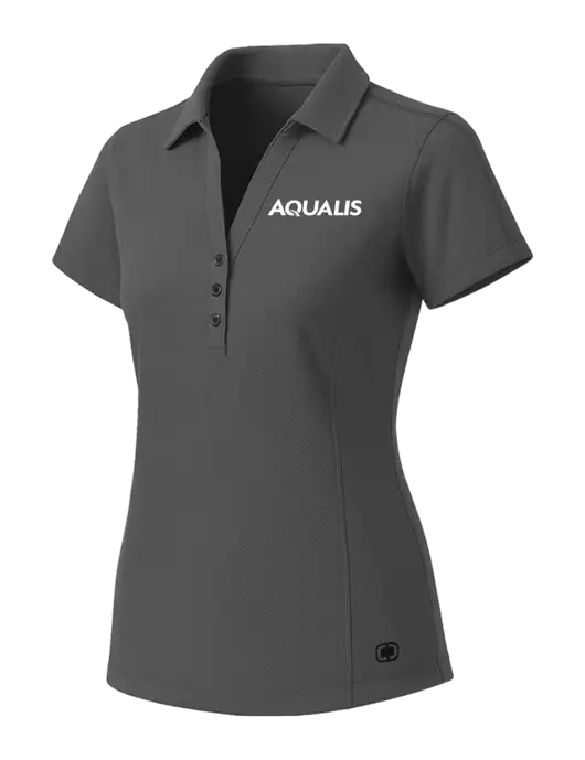 OGIO Womens Medium Grey ONYX Polo w/AQUALIS Logo