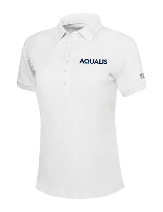 OGIO Womens Bright White Jewel Polo w/AQUALIS Logo