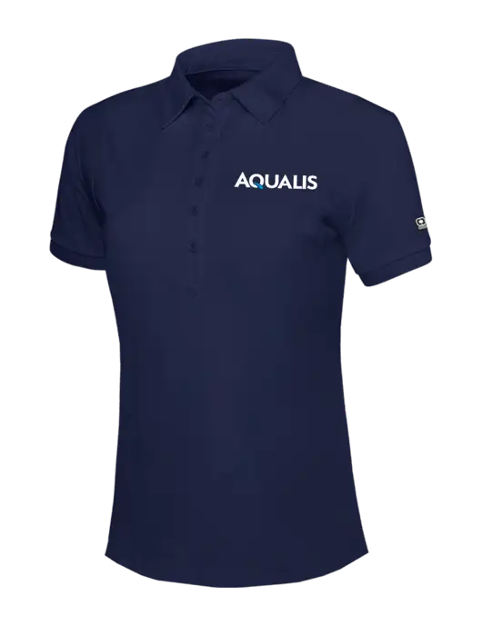 OGIO Womens Navy Jewel Polo w/AQUALIS Logo