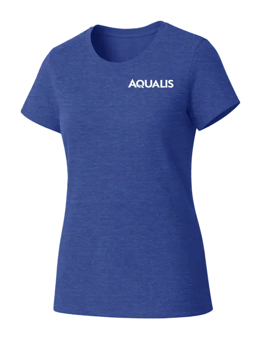 Womens Seriously Soft Royal Frost T-Shirt w/AQUALIS Logo
