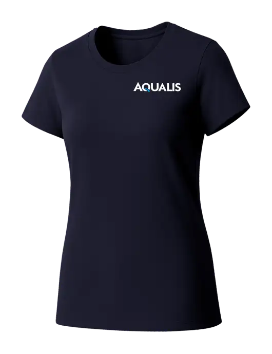 Womens Seriously Soft New Navy T-Shirt w/AQUALIS Logo