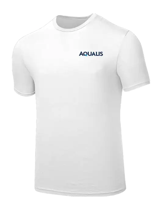 Seriously Soft White T-Shirt w/AQUALIS Logo