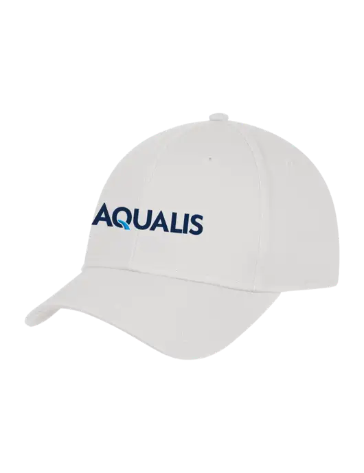 White Structured Cap Hook & Loop w/AQUALIS Logo