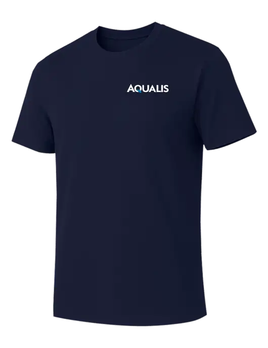 Allmade Dark Navy Organic Cotton Tee w/AQUALIS Logo