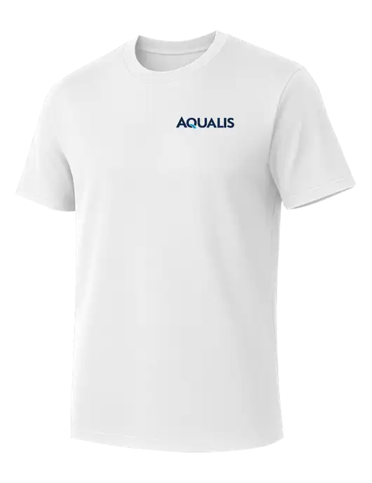 Allmade Bright White Organic Cotton Tee w/AQUALIS Logo