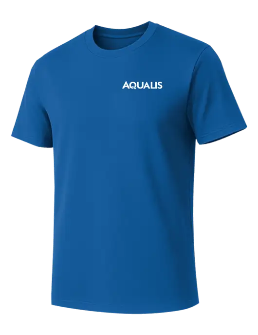 Allmade Royal Blue Organic Cotton Tee w/AQUALIS Logo
