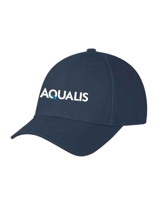 Navy Structured Cap Hook & Loop w/AQUALIS Logo
