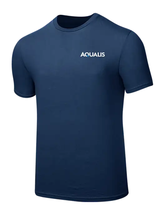 Seriously Soft Deep Slate Blue T-Shirt w/AQUALIS Logo