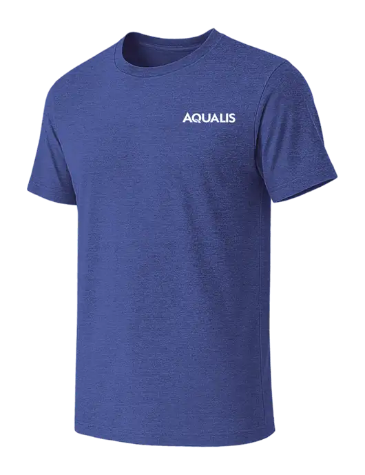 BELLA+CANVAS Heather Royal CVC Short Sleeve Tee w/AQUALIS Logo