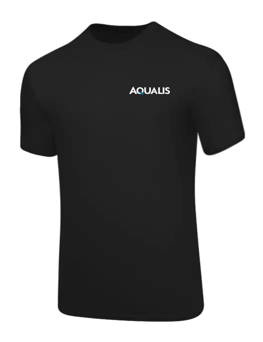 Core Blend Black T-Shirt w/AQUALIS Logo