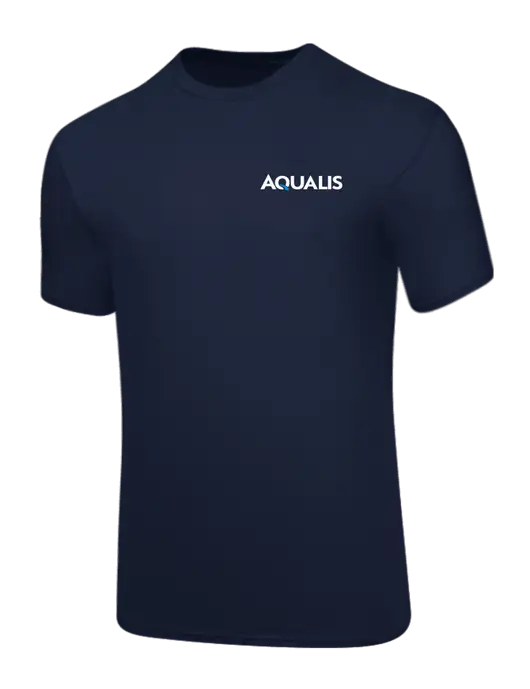 Core Blend Navy T-Shirt w/AQUALIS Logo