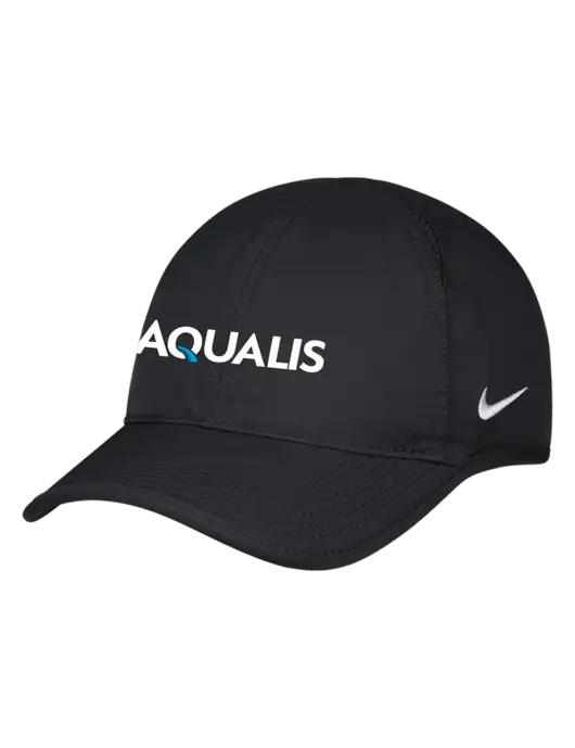 Nike Black Featherlight Cap w/AQUALIS Logo