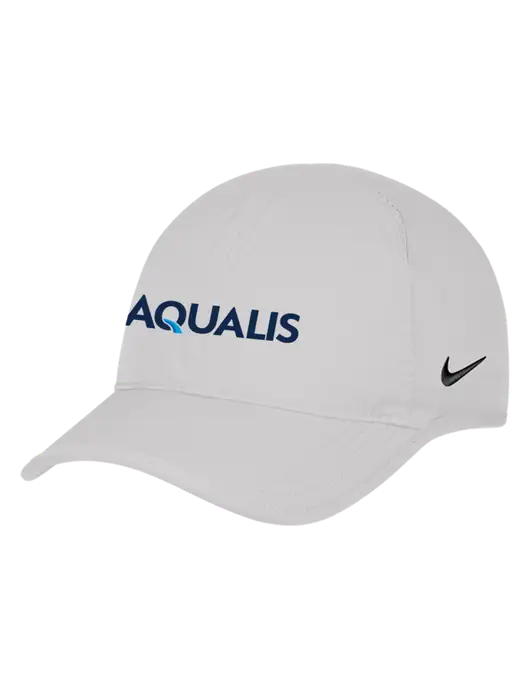 Nike White Featherlight Cap w/AQUALIS Logo