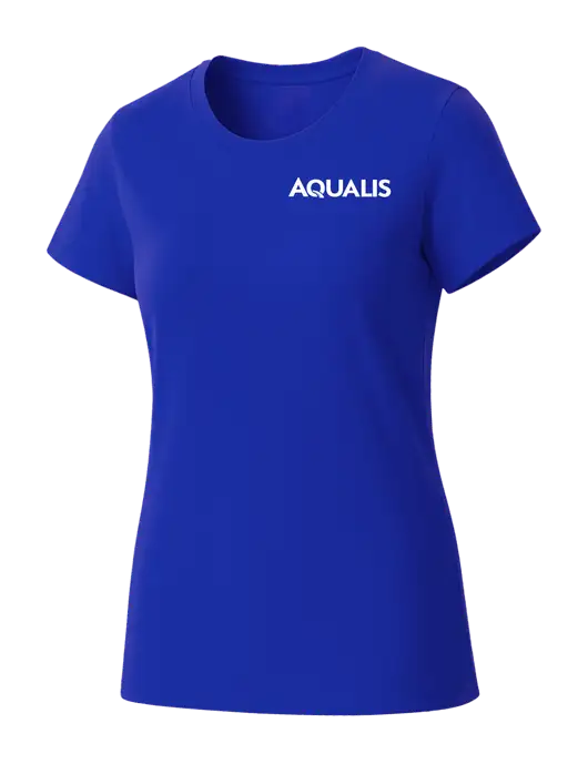 Womens Seriously Soft Royal T-Shirt w/AQUALIS Logo