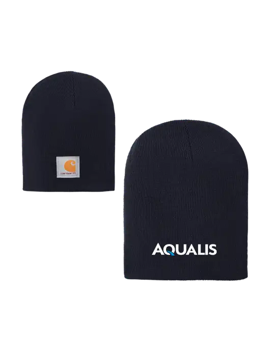 Carhartt Dark Navy Acrylic Knit Hat w/AQUALIS Logo