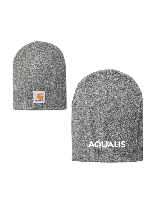 Carhartt Medium Grey Heather Acrylic Knit Hat w/AQUALIS Logo