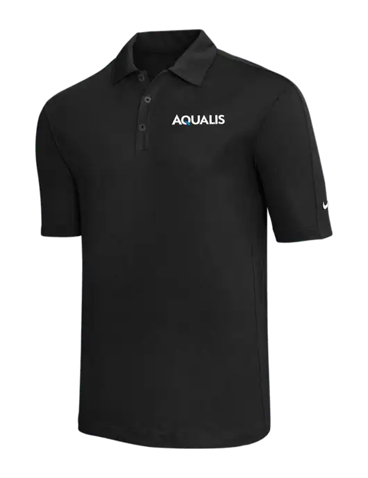 Nike Black Tech Sport Dri-FIT Polo w/AQUALIS Logo