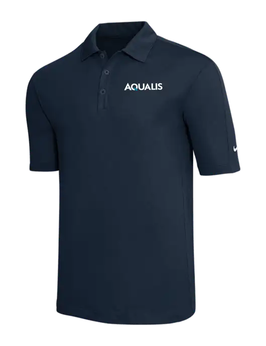Nike Navy Tech Sport Dri-FIT Polo w/AQUALIS Logo
