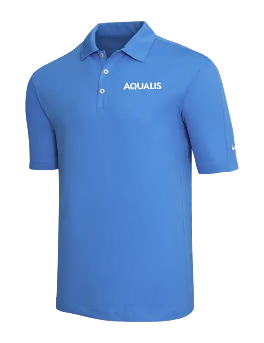 Nike Light Royal Blue Tech Sport Dri-FIT Polo w/AQUALIS Logo