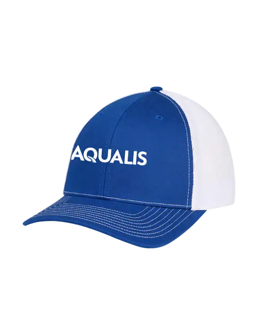 Richardson Adjustable Snapback Original 112 Trucker Cap Royal w/White Mesh w/AQUALIS Logo
