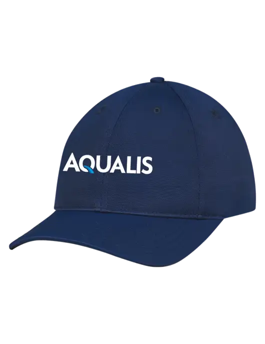 Navy Nylon Twill Performance Cap w/AQUALIS Logo