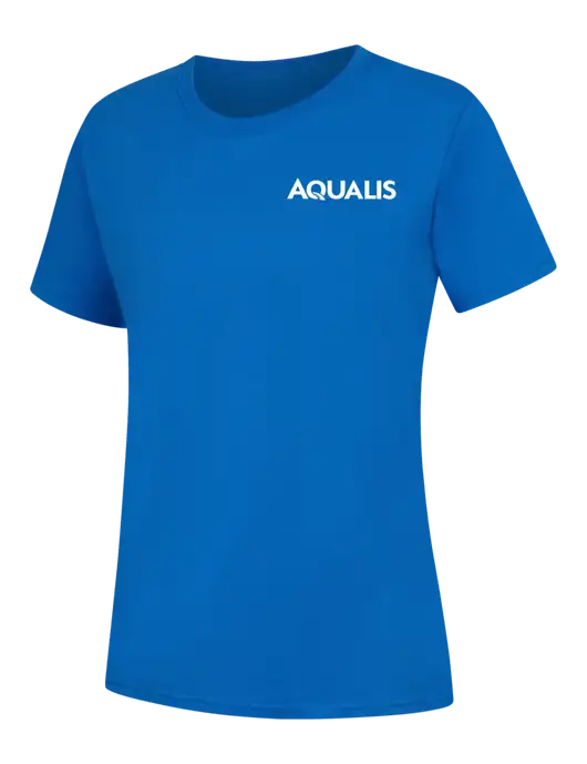 Womens Royal Blue Core Blend Tee w/AQUALIS Logo