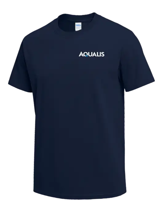 Navy Heavyweight 6.1 oz T-Shirt w/AQUALIS Logo