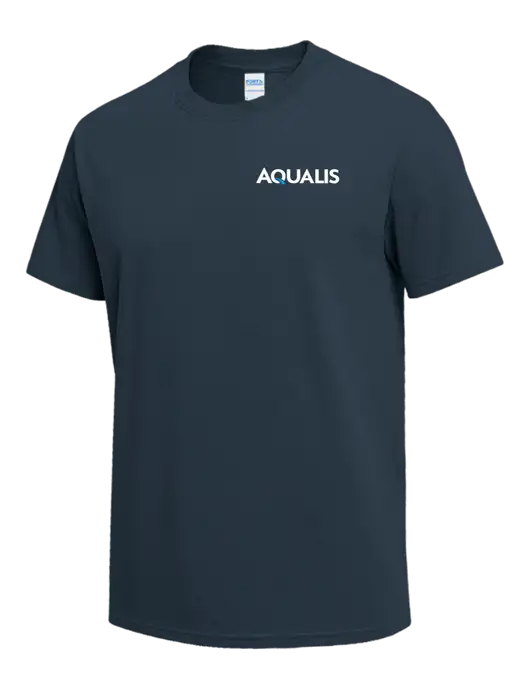 Dark Slate Blue Heavyweight 6.1 oz T-Shirt w/AQUALIS Logo