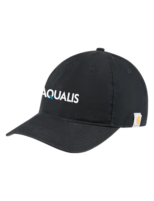 Carhartt Black Cotton Canvas Cap w/AQUALIS Logo