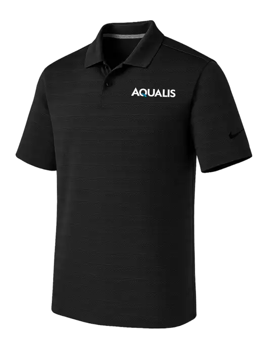 Nike Black Dri-FIT Vapor Jacquard Polo w/AQUALIS Logo