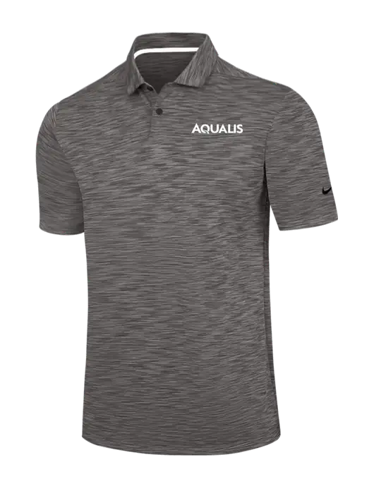 Nike Dark Grey Dri-FIT Vapor Space Dyed Polo w/AQUALIS Logo
