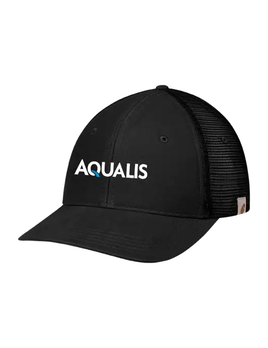 Carhartt Black Canvas Trucker Cap w/AQUALIS Logo