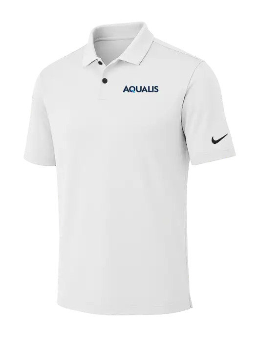 Nike White Dri-FIT Vapor Polo w/AQUALIS Logo
