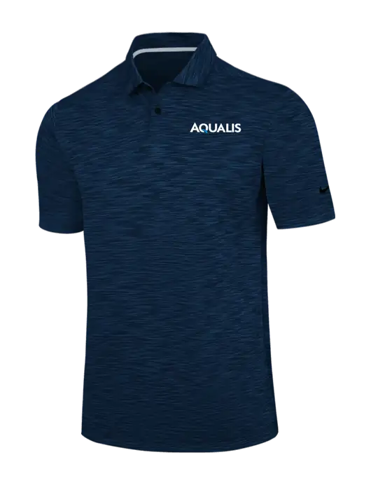 Nike Navy Dri-FIT Vapor Space Dyed Polo w/AQUALIS Logo