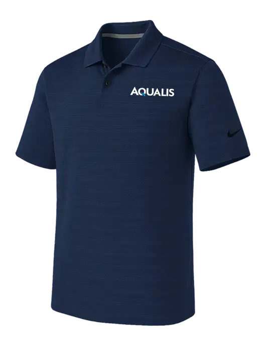 Nike Navy Dri-FIT Vapor Jacquard Polo w/AQUALIS Logo