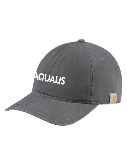 Carhartt Dark Grey Cotton Canvas Cap w/AQUALIS Logo